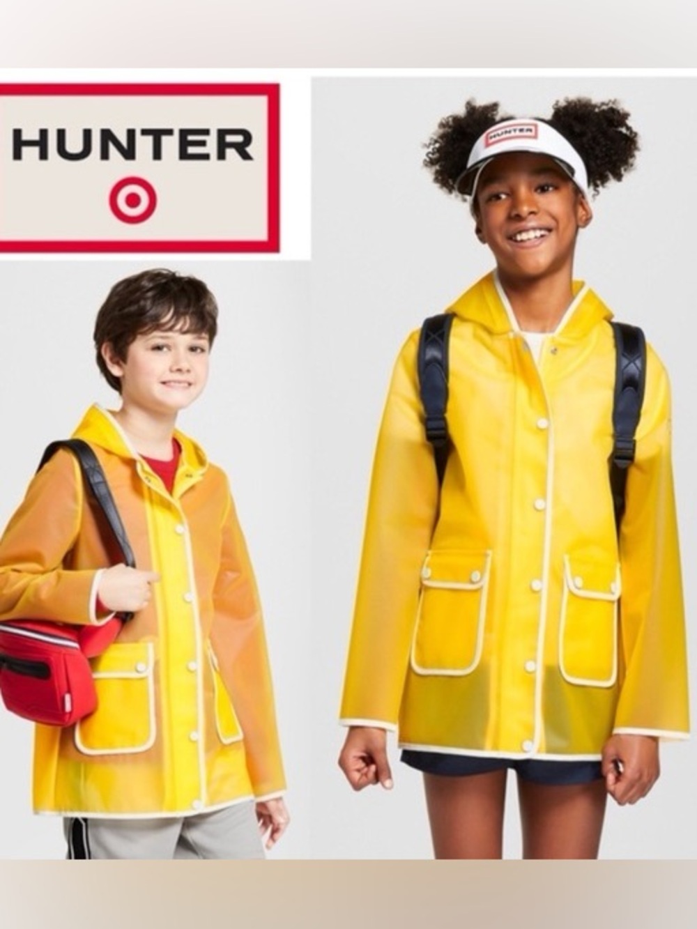 Hunter X Target Yellow Raincoat Transparent Yellow 3T Euc